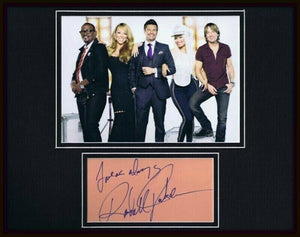 Randy Jackson Signed Framed 11x14 Photo Display American Idol w/ Mariah & Minaj