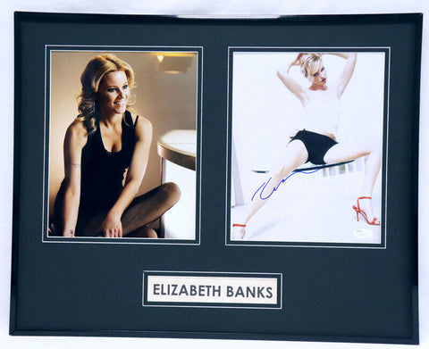 Elizabeth Banks Signed Framed 16x20 Photo Poster Set JSA 40 Year Old Virgin