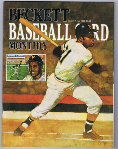 ORIGINAL Vintage May 1989 Beckett Baseball Card Magazine Roberto Clemente