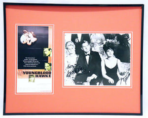 Youngblood Hawke Cast Signed Framed 16x20 Photo Display JSA Pleshette & Gabor