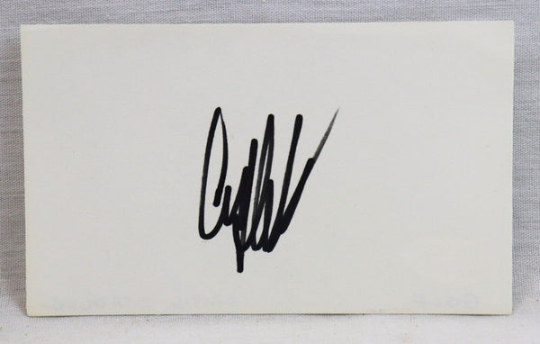 Craig Stadler Signed 3x5 Index Card JSA