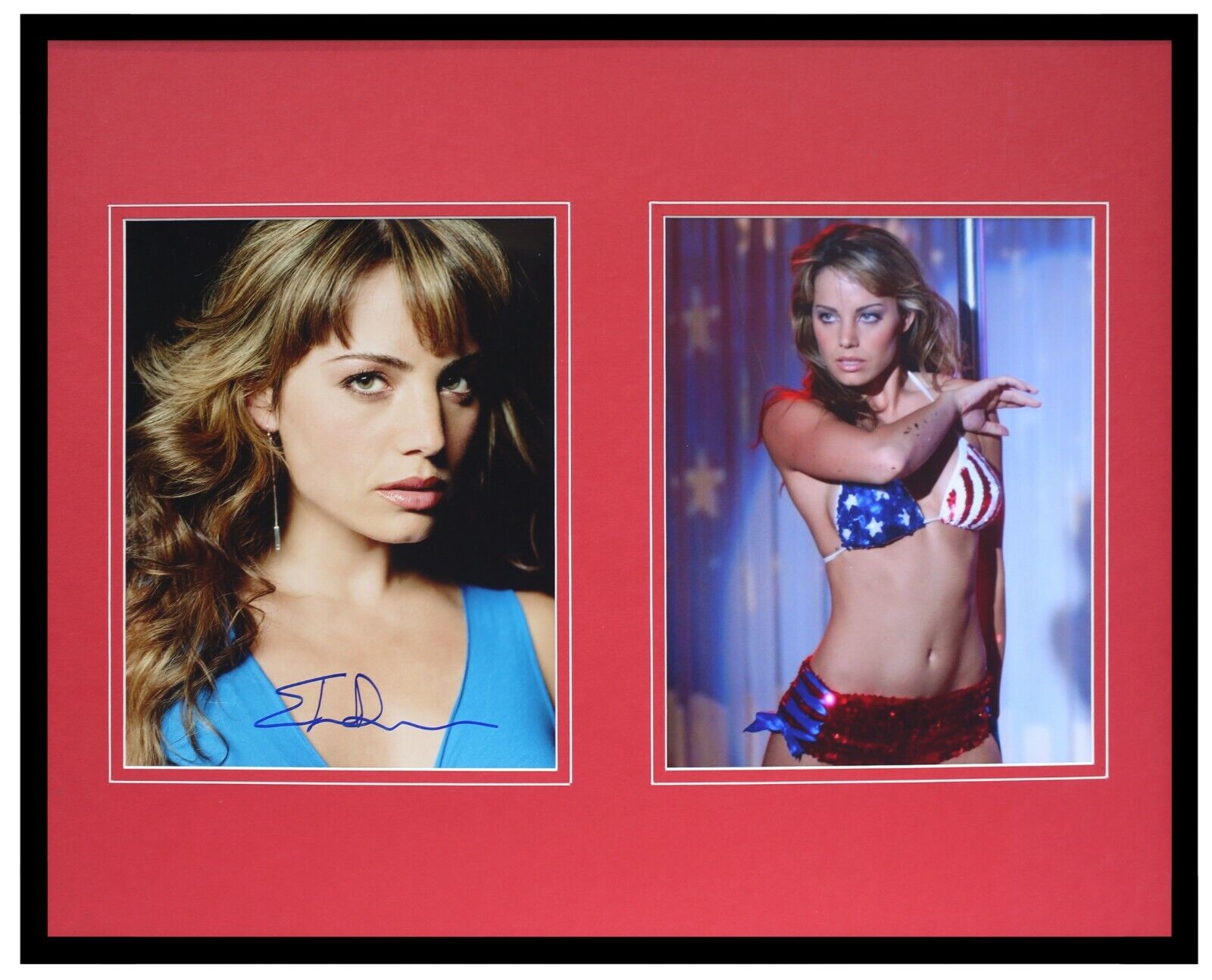 Erica Durance Signed Framed 16x20 Photo Display AW Smallville