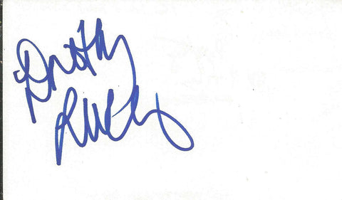 Dorothy Lucey Signed 3x5 Index Card Good Day LA