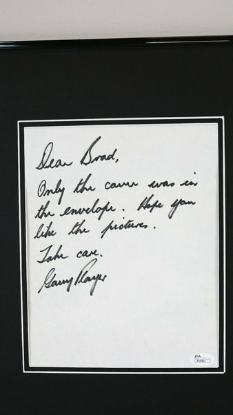 Gary Player Signed Framed 16x20 Handwritten Letter & Photo Display JSA