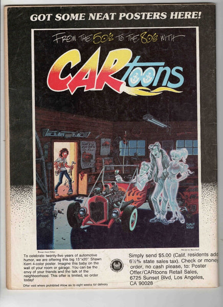 VINTAGE Feb 1986 Car Toons Magazine