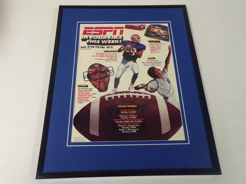 1992 ESPN / Florida Gators 11x14 Framed ORIGINAL Vintage Advertisement 