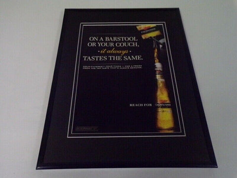 2009 MGD Miller Genuine Draft Beer Framed 11x14 ORIGINAL Vintage Advertisement 