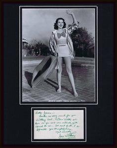 Jane Withers Signed Framed 11x14 Note & Photo Display