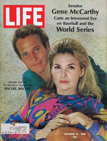 ORIGINAL Vintage Life Magazine October 18 1968 Paul Newman 