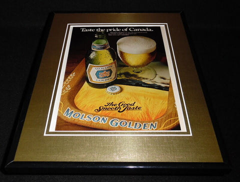 1979 Molson Golden Beer Framed 11x14 ORIGINAL Advertisement