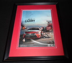 2015 Toyota Camry Framed 11x14 ORIGINAL Advertisement C