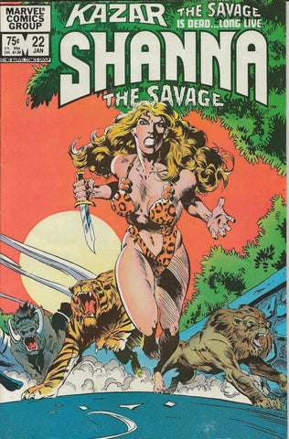 Shanna the Savage #22 ORIGINAL Vintage 1982 Marvel Comics GGA