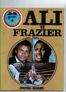 VINTAGE 1975 Muhammad Ali Joe Frazier III Boxing Illustrated Special Album