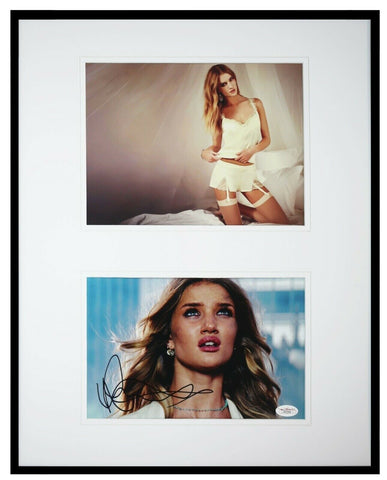 Rosie Huntington-Whiteley Signed Framed 16x20 Stockings Photo Display JSA