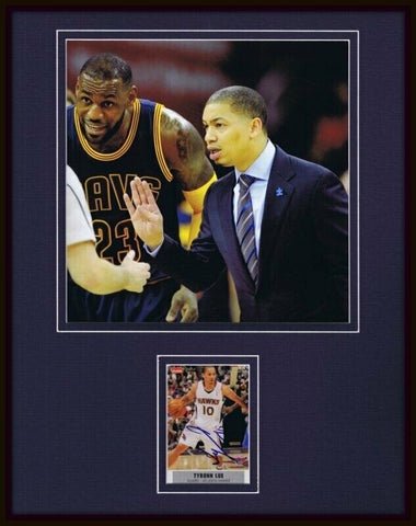 Tyronn Lue Signed Framed 11x14 Photo Display Cavaliers w/ Lebron James