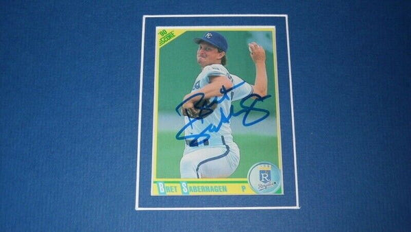 Bret Saberhagen Signed Framed 11x17 Photo Display Kansas City Royals