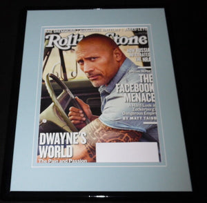 Dwayne Johnson The Rock Framed 11x14 ORIGINAL 2018 Rolling Stone Cover