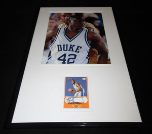 Elton Brand Signed Framed 11x17 Photo Display TOPPS Duke