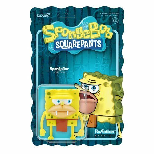 NEW SEALED 2022 Super7 ReAction SpongeBob SquarePants Spongegar Action Figure