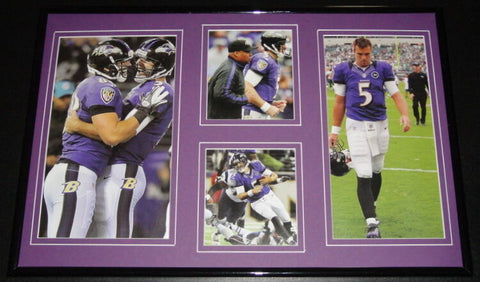 Joe Flacco 2012 Baltimore Ravens Super Bowl Season Framed 11x17 Photo Collage