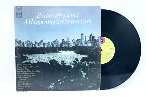 VINTAGE 1968 Barbra Streisand A Happening in Central Park Vinyl Record Album 