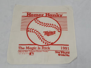 VINTAGE 1991 Minnesota Twins Homer Hanky