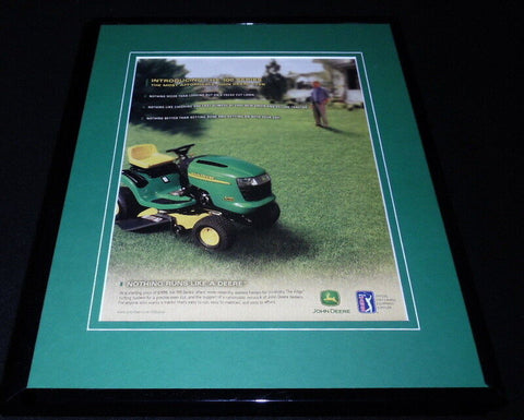 2003 John Deere 100 Series / PGA Framed 11x14 ORIGINAL Vintage Advertisement