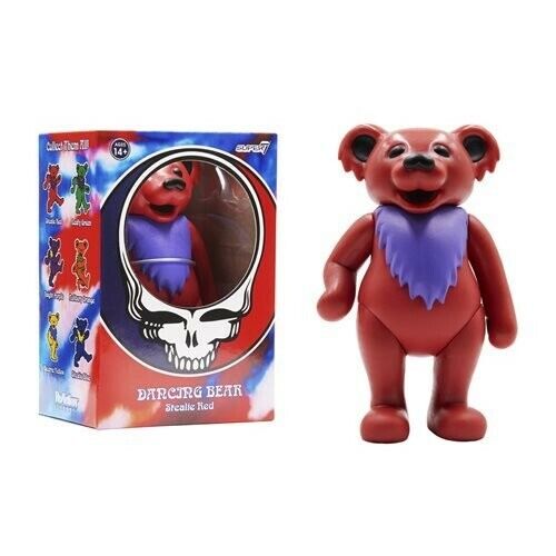 NEW SEALED 2022 Super7 Grateful Dead Dancing Bear Figure Complete Set of 6