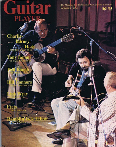 Guitar Player Magazine October 1974 Charlie Barney Herb Jazz Trio No Label