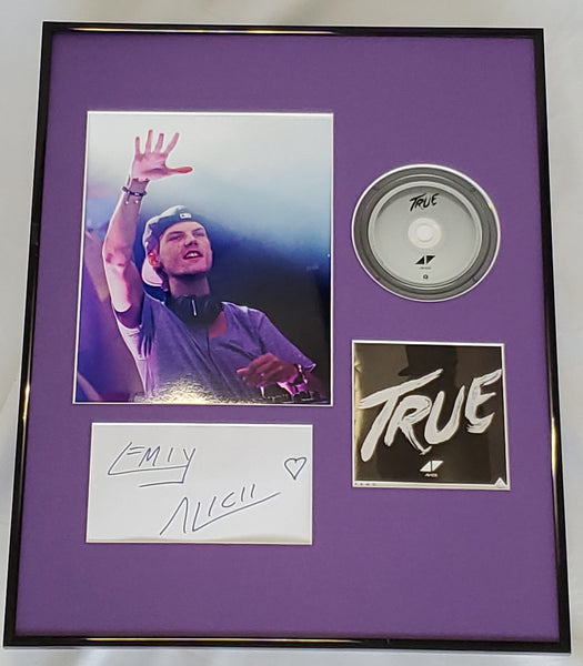 Avicii Signed Framed 16x20 Photo & CD Display