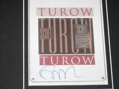 Scott Turow Presumed Innocent Signed Framed 11x17 Photo Display