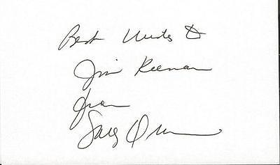 Sally Quinn Signed 3x5 Index Card