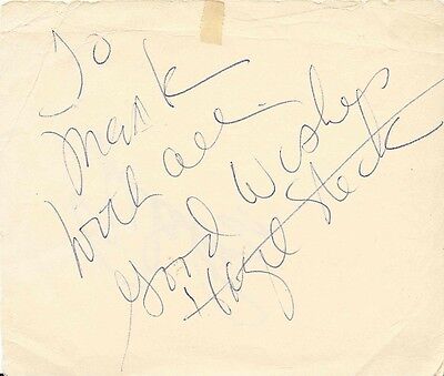 Hazel Steck Signed Vintage Album Page D. 1994