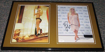 Heidi Montag Signed Framed 12x18 Lingerie Photo Set JSA The Hills