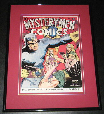 Mystery Men Comics #8 Eisner Framed Cover Photo Poster 11x14 Official Repro 