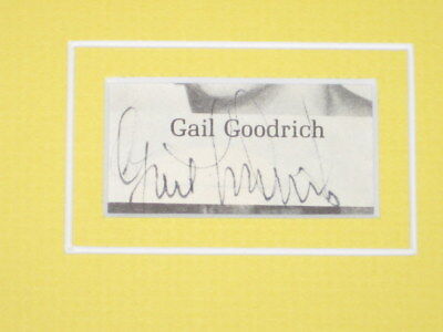 Gail Goodrich Lakers Signed Framed 11x14 Photo Display JSA