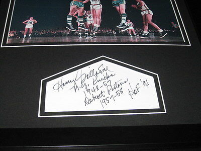 Harry Gallatin Knicks Signed Framed 11x14 Photo Display 