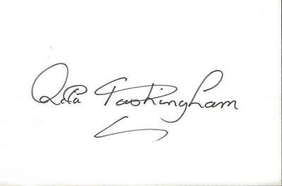 Rita Tushingham Signed 4x6 Index Card Dr Zhivago