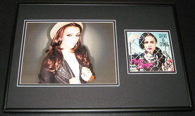 Cher Lloyd Signed Framed 12x18 CD & Photo Display Sticks & Stones