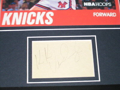 Kiki Vandeweghe Signed Framed 11x14 Photo Display Knicks