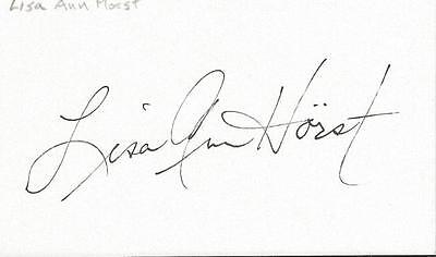 Lisa Ann Horst Signed 3x5 Index Card