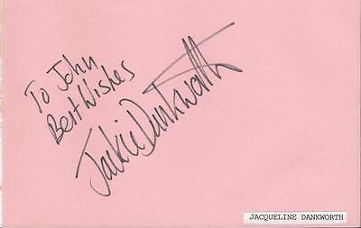 Jacqueline Jacqui Dankworth Signed Vintage Album Page 