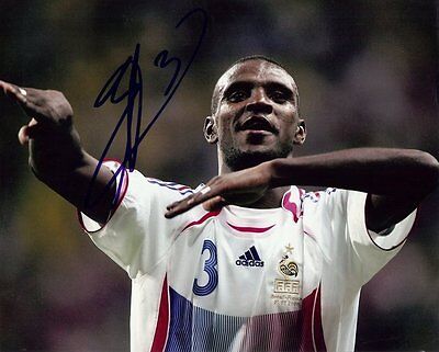 Eric Abidal France Signed 8x10 Photo 