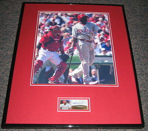 Ryan Howard Signed Framed 16x20 Photo Display UDA Phillies