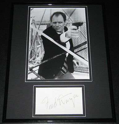 Fred Dryer Signed Framed 11x14 Photo Poster Display Hunter Rams