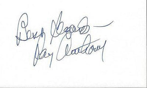 Ray Anthony Signed 3x5 Index Card C