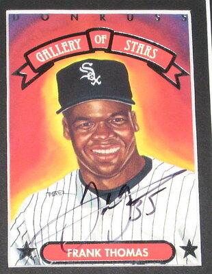 Frank Thomas Signed Framed 11x17 Photo Display White Sox