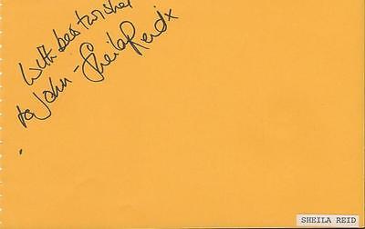 Sheila Reid Signed Vintage Album Page Benidorm