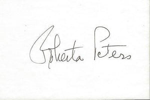 Roberta Peters Signed 4x6 Index Card Rigoletto