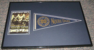 2003 Notre Dame vs Florida State Framed Pennant & Program Display Official Repro